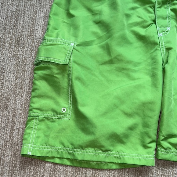 Vineyard Vines Green Lined 7" Inseam Drawstring/Velcro Board Shorts Men Size 35 - Picture 7 of 9